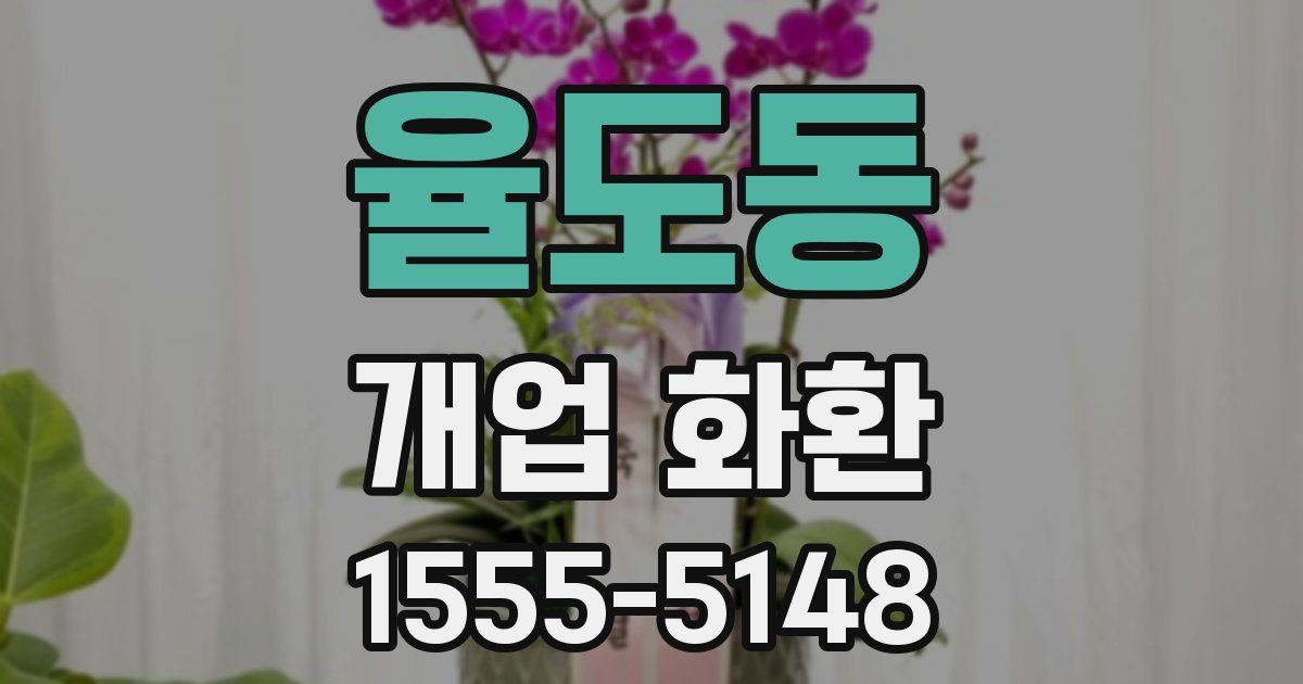율도동 개업 화환