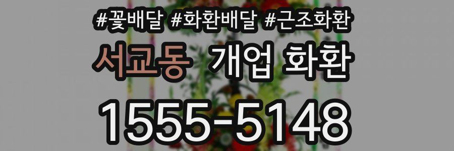 서교동 개업 화환