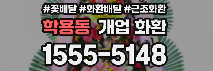 학용동 개업 화환