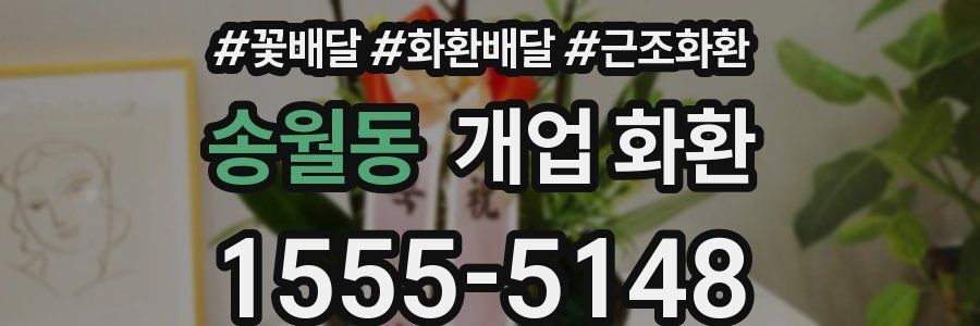 송월동 개업 화환
