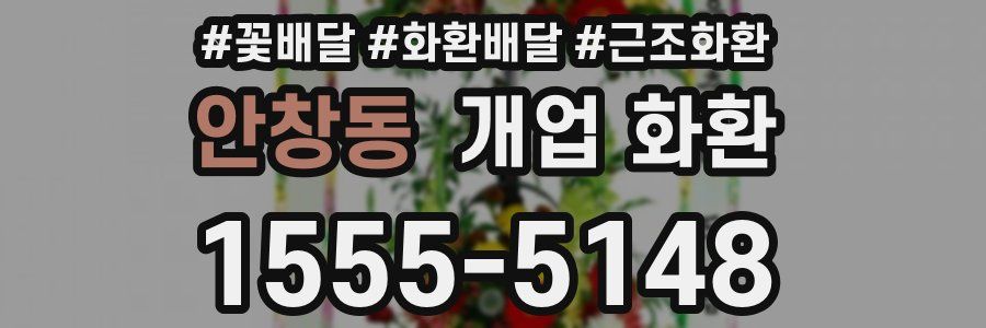 안창동 개업 화환