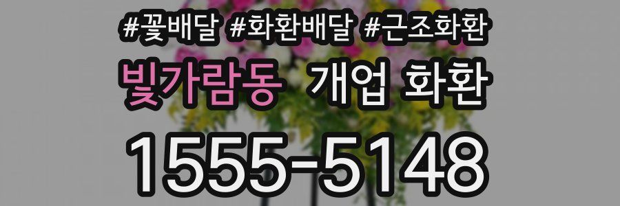 빛가람동 개업 화환