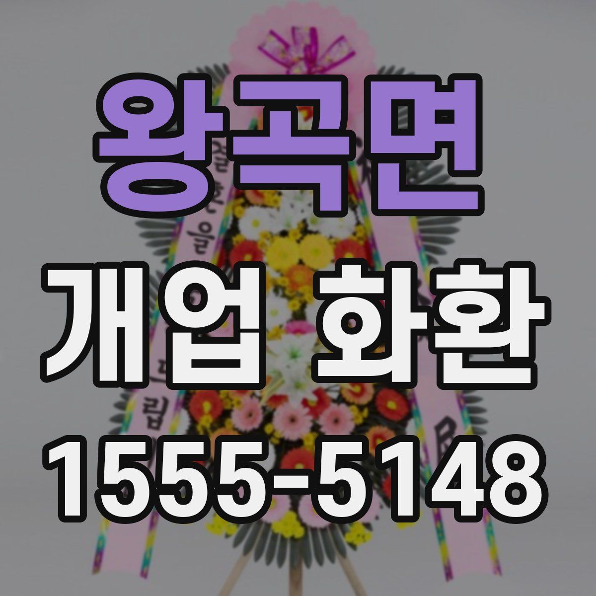 왕곡면 개업 화환
