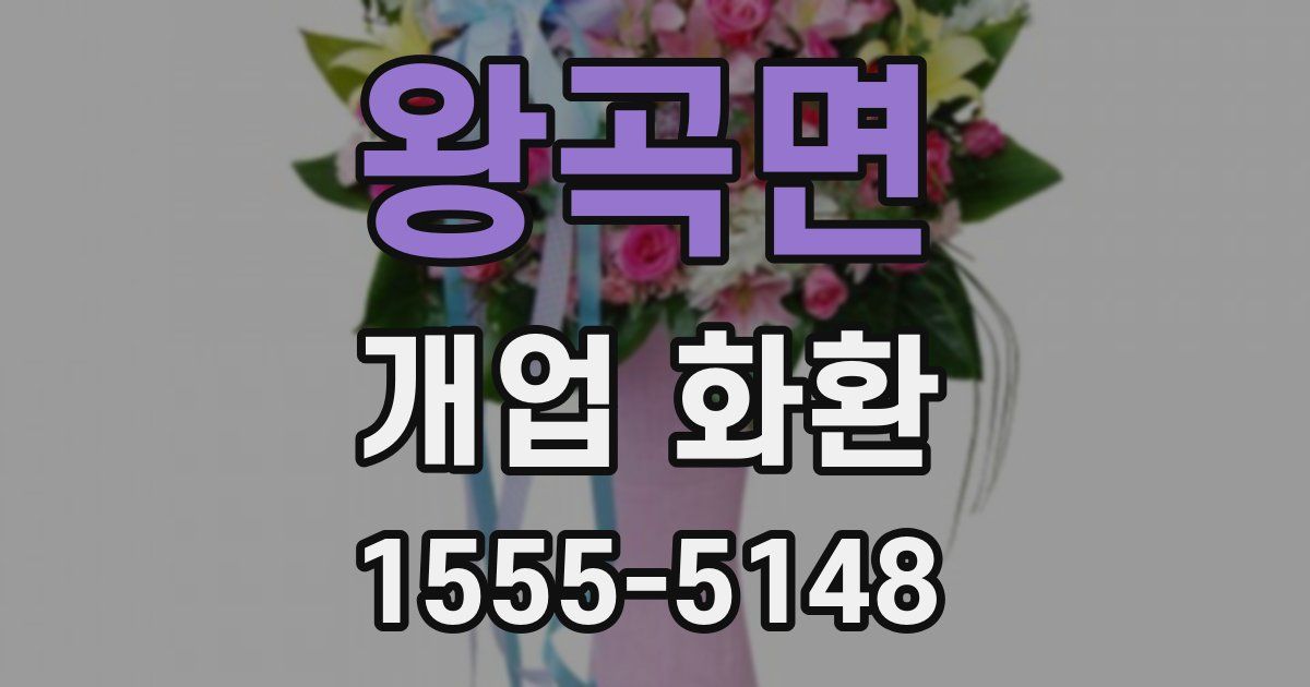 왕곡면 개업 화환