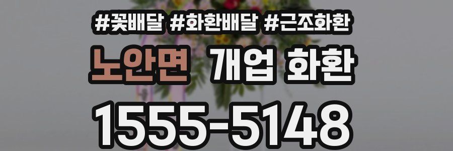 노안면 개업 화환