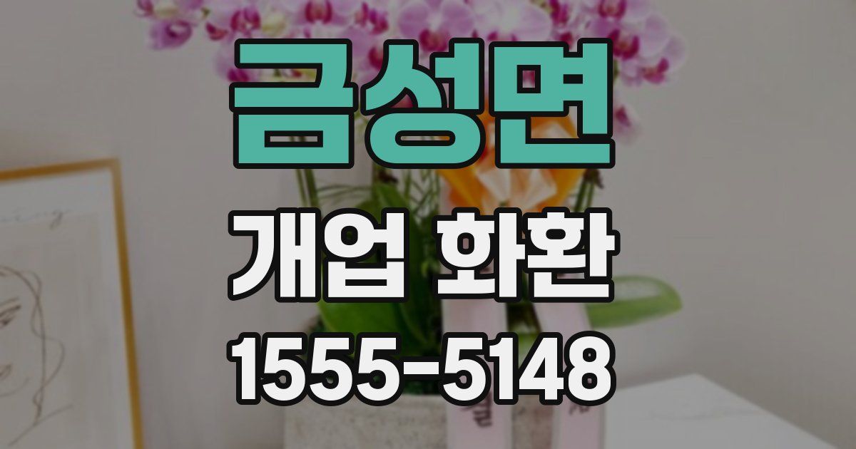 금성면 개업 화환