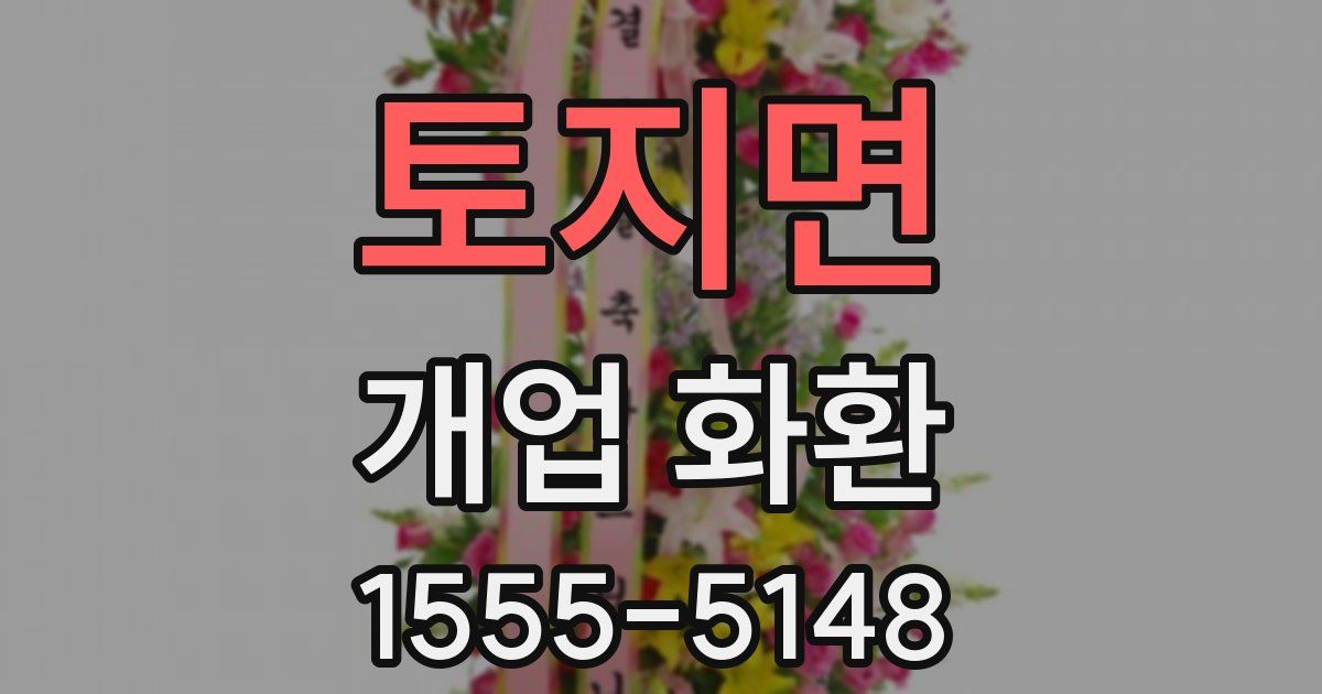 토지면 개업 화환