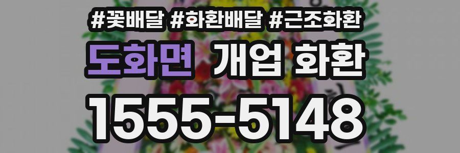 도화면 개업 화환