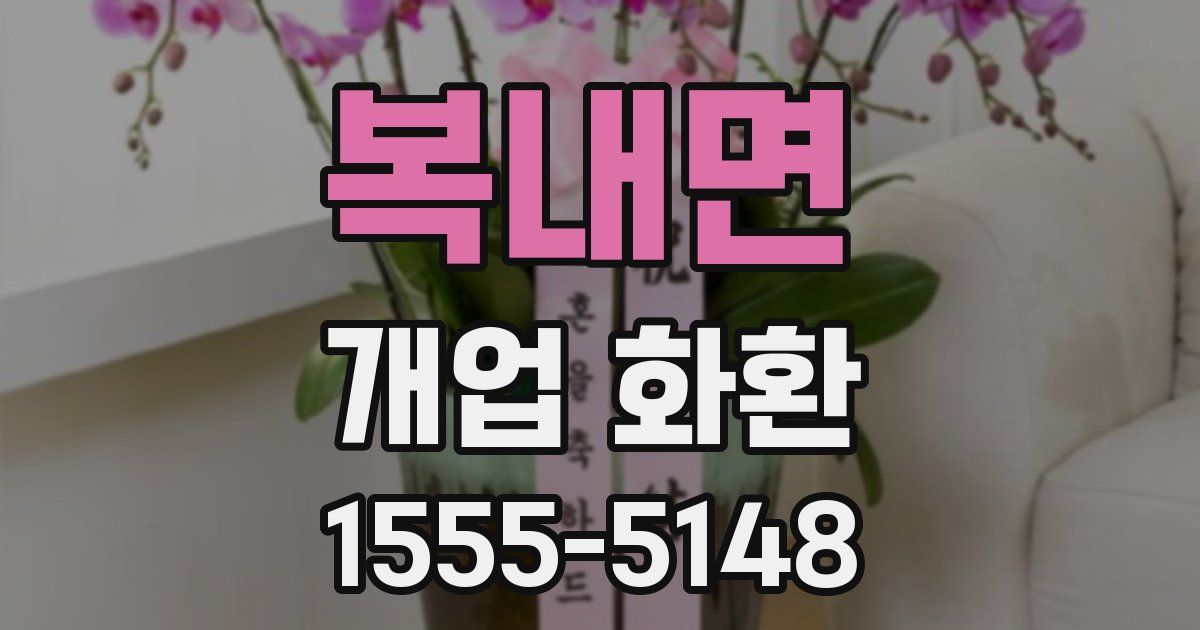 복내면 개업 화환