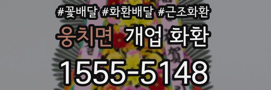 웅치면 개업 화환