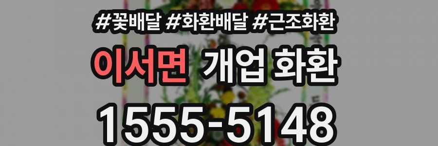 이서면 개업 화환