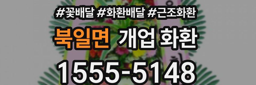 북일면 개업 화환