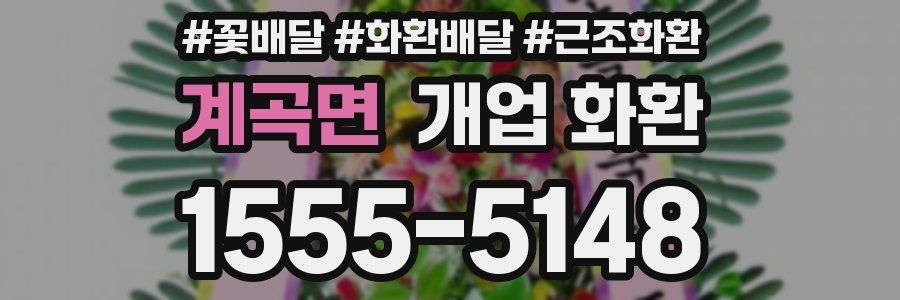 계곡면 개업 화환