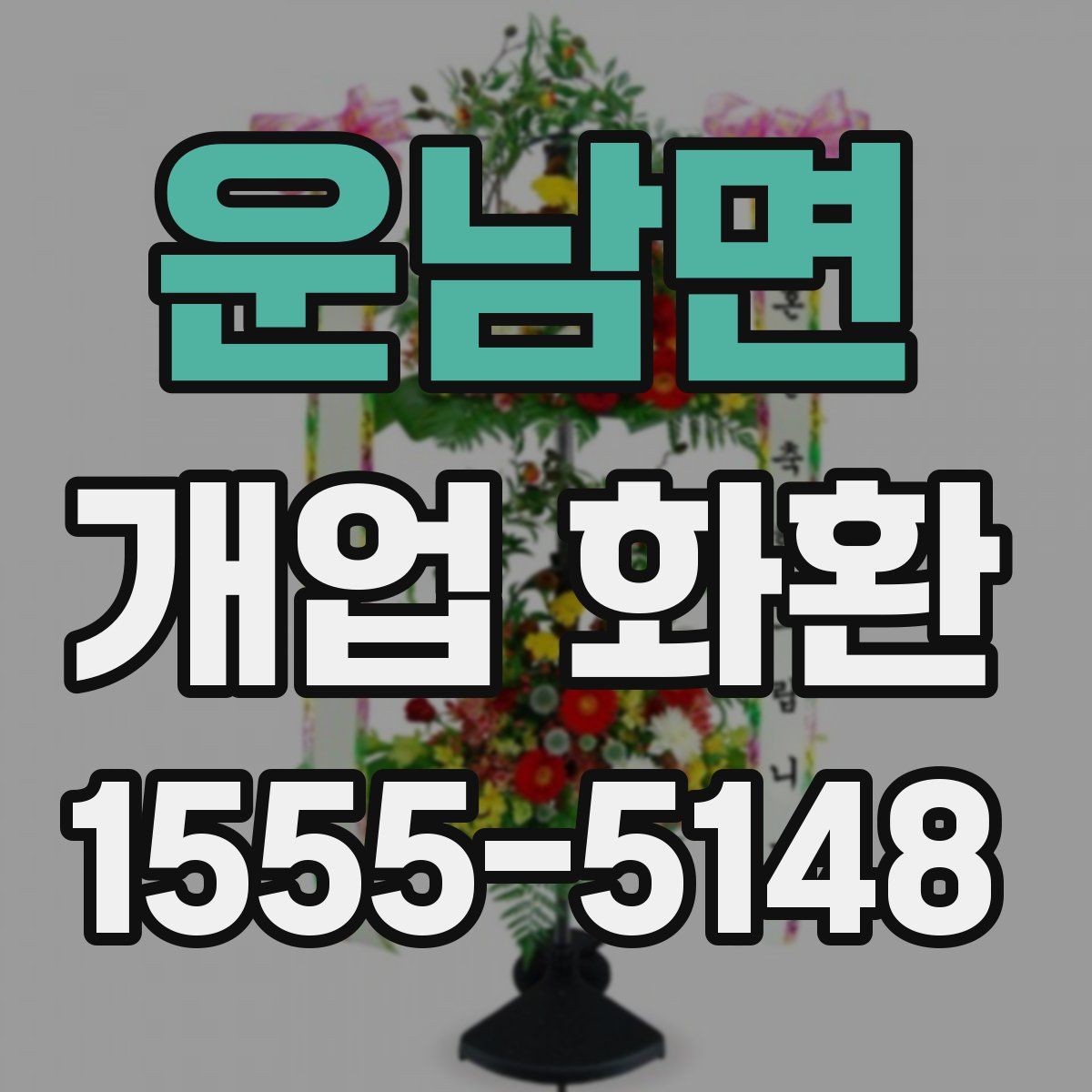 운남면 개업 화환