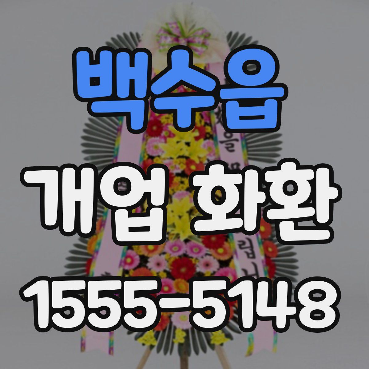 백수읍 개업 화환
