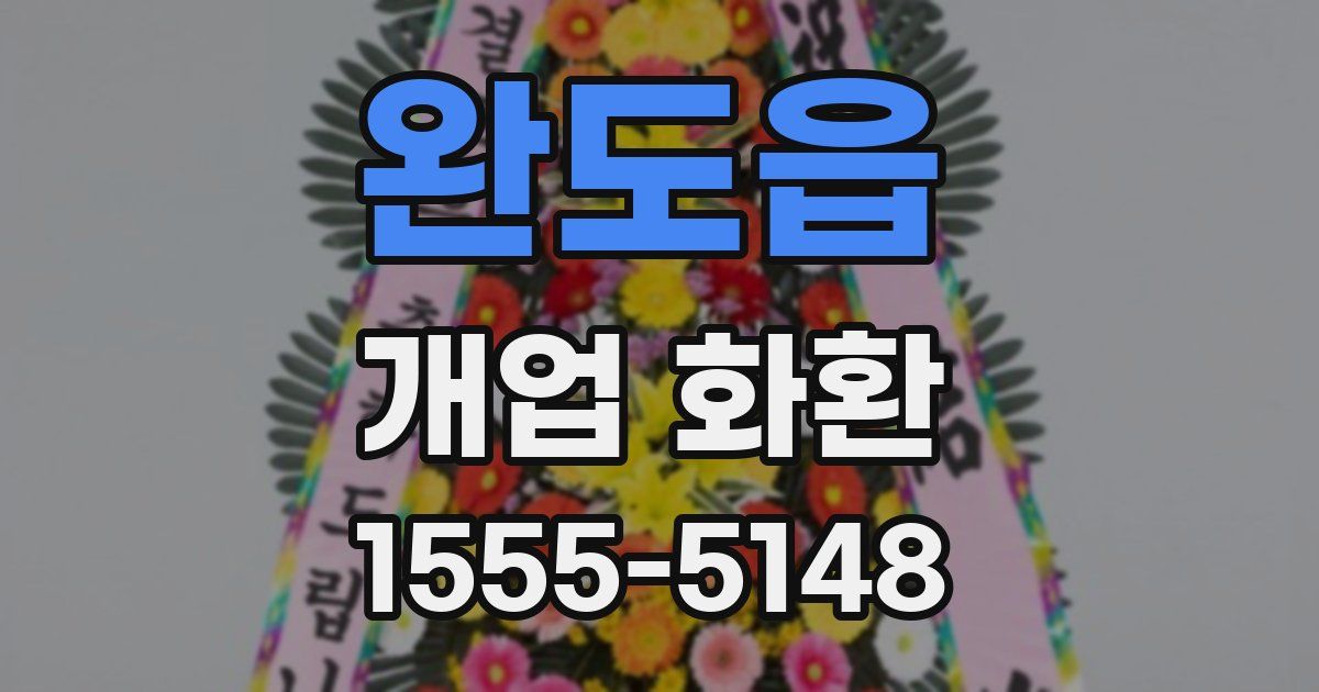 완도읍 개업 화환