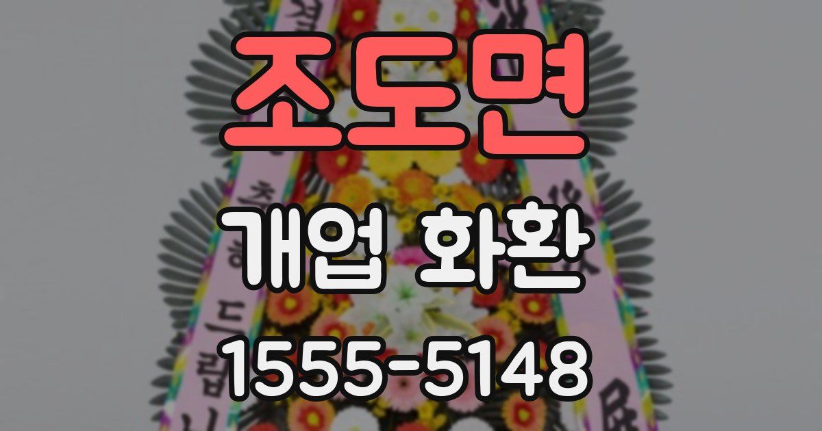 조도면 개업 화환