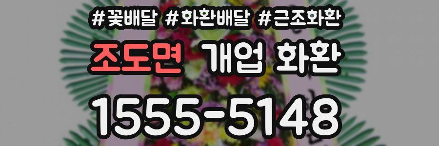 조도면 개업 화환
