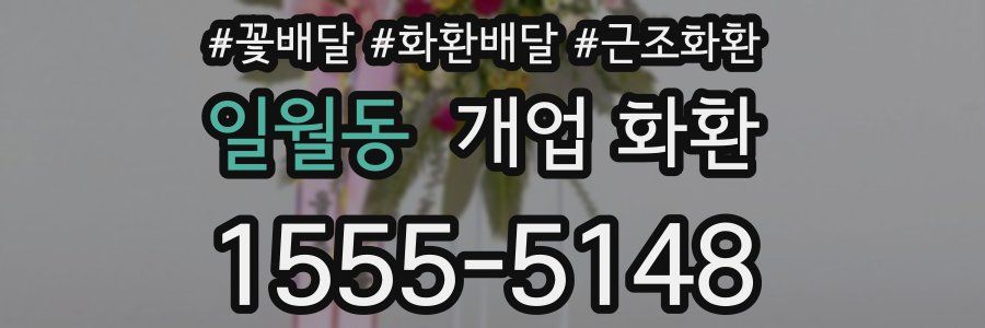 일월동 개업 화환