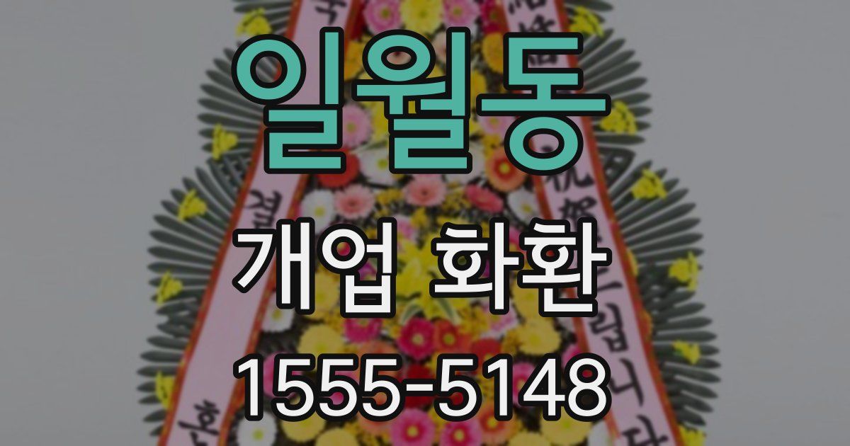 일월동 개업 화환