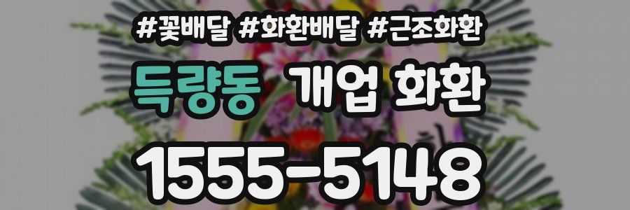 득량동 개업 화환