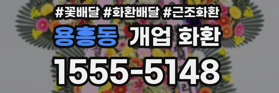 용흥동 개업 화환