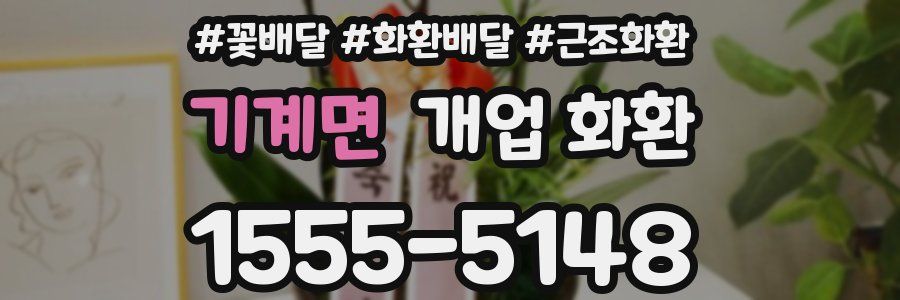 기계면 개업 화환