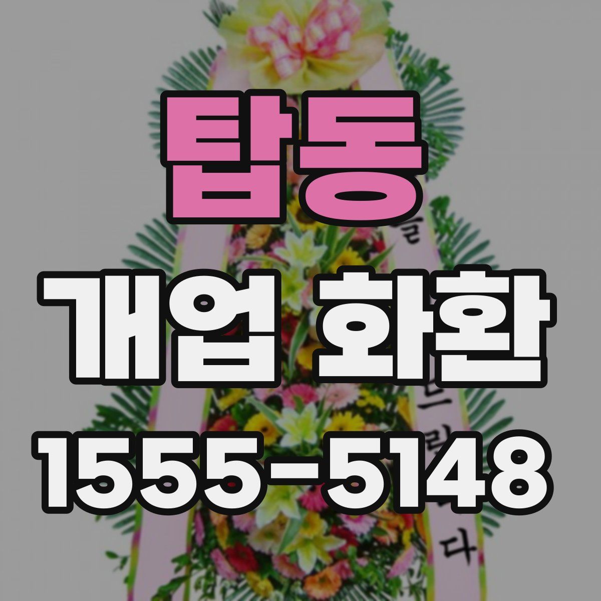 탑동 개업 화환