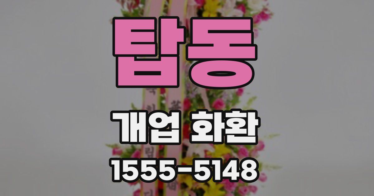 탑동 개업 화환