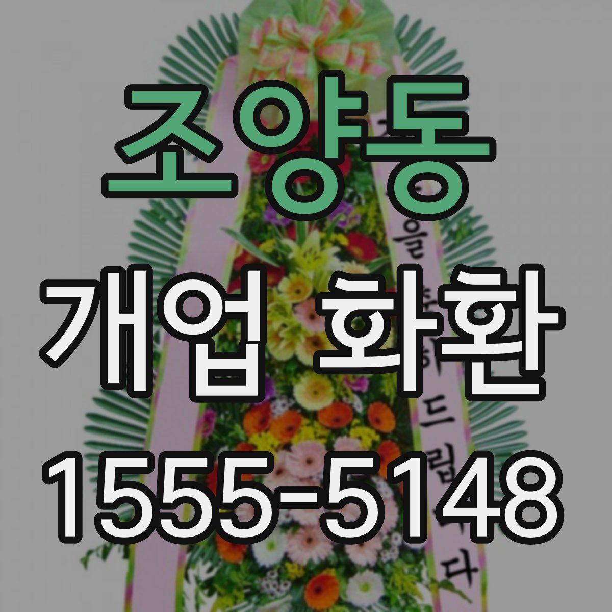 조양동 개업 화환