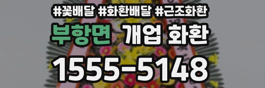 부항면 개업 화환