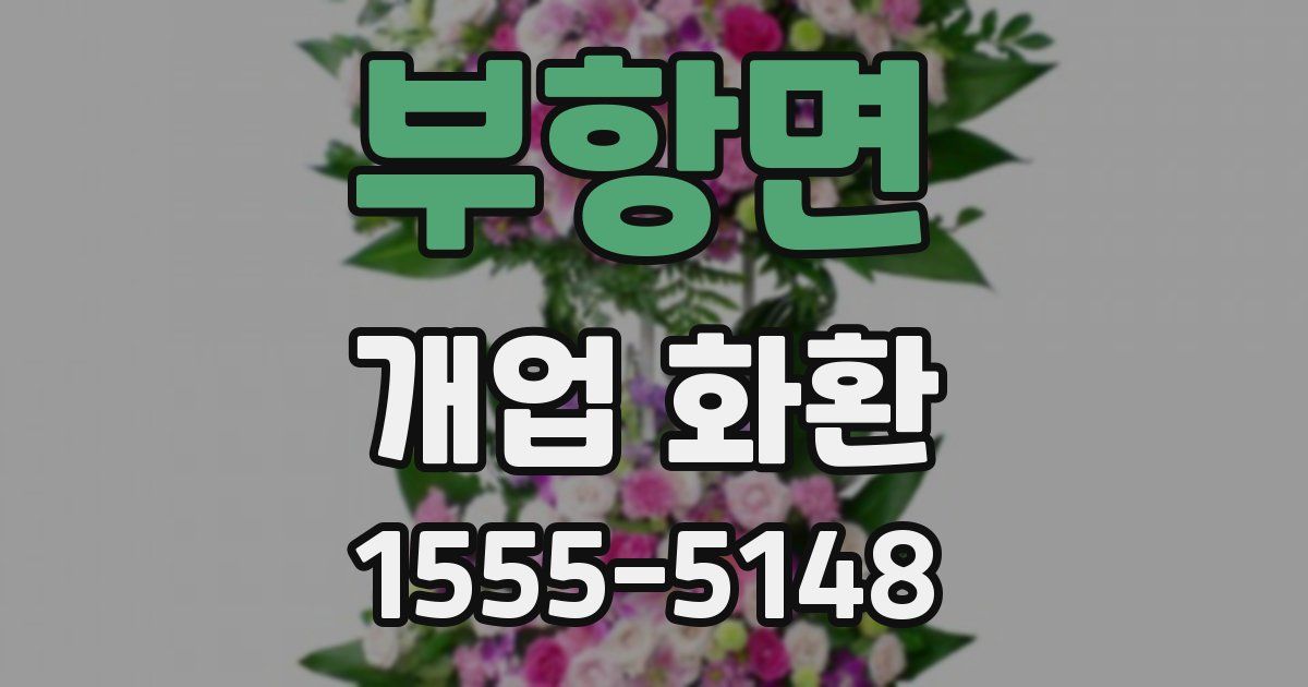 부항면 개업 화환