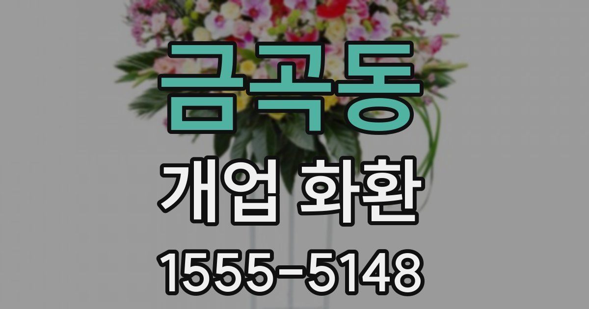 금곡동 개업 화환
