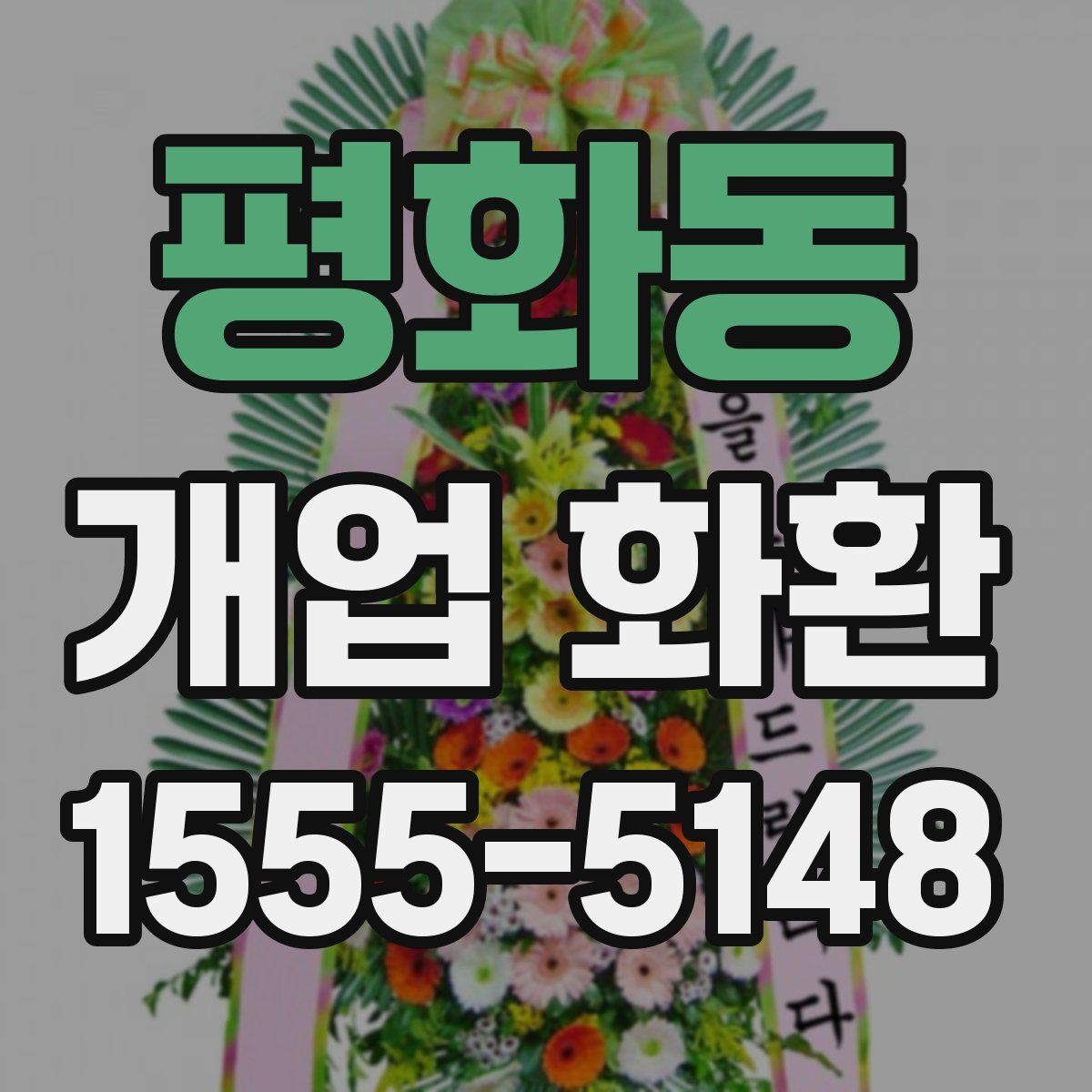 평화동 개업 화환