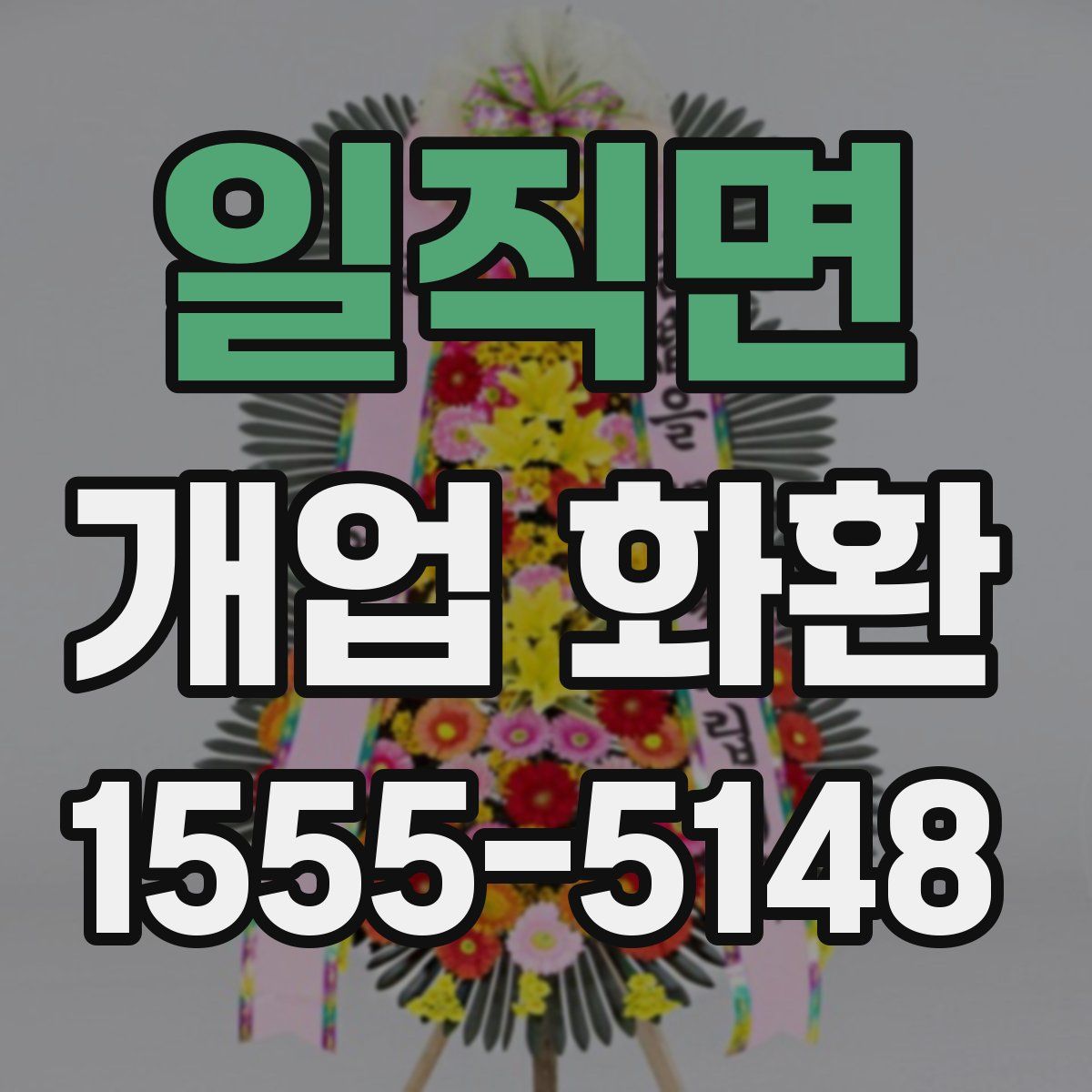 일직면 개업 화환