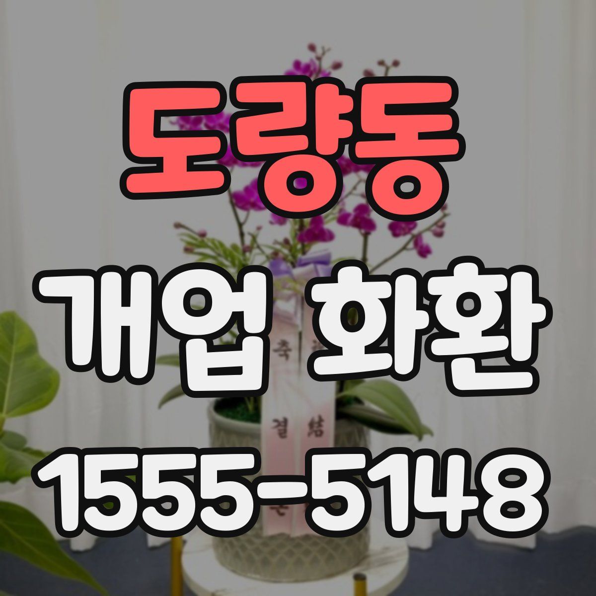 도량동 개업 화환
