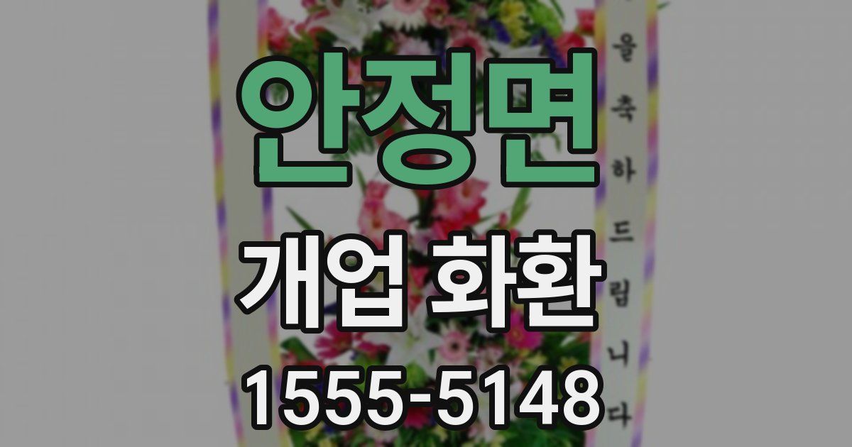 안정면 개업 화환