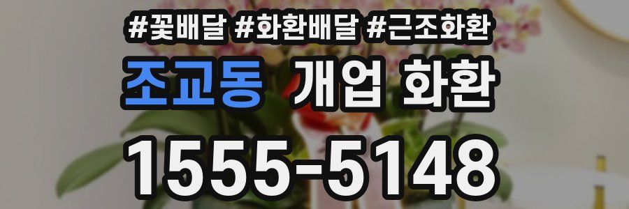 조교동 개업 화환