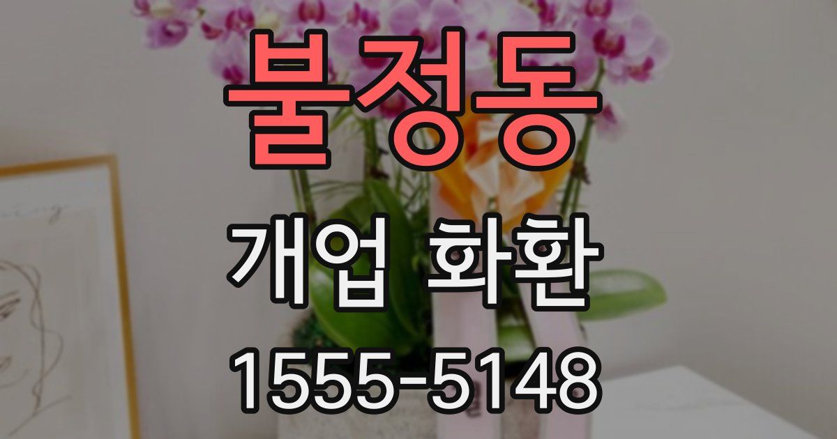불정동 개업 화환