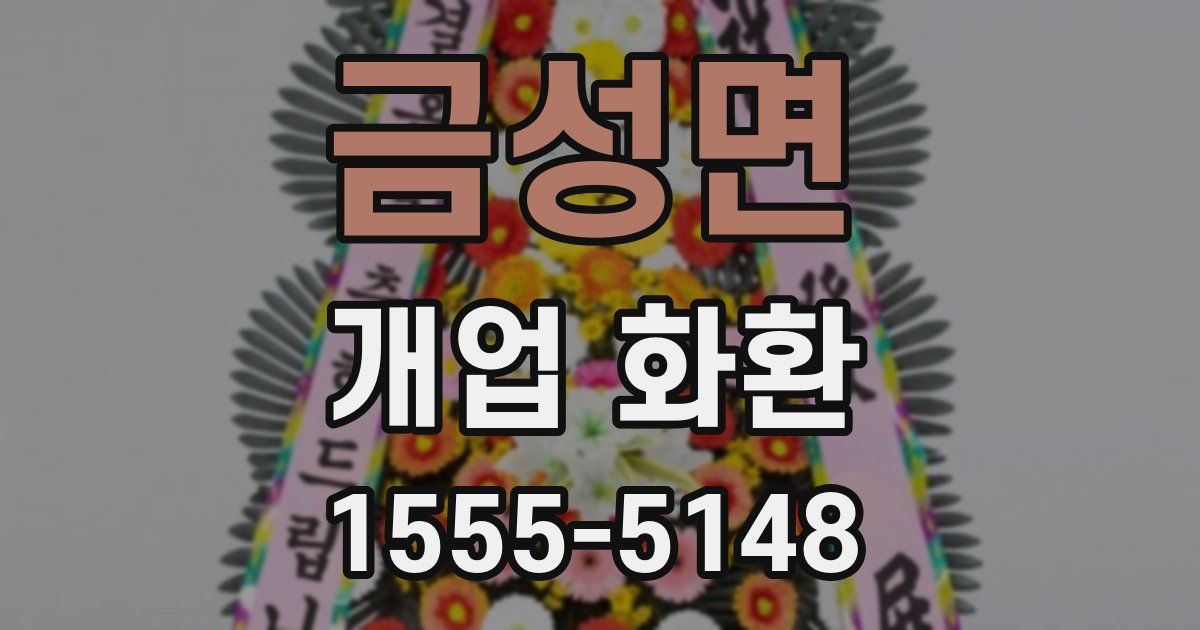 금성면 개업 화환