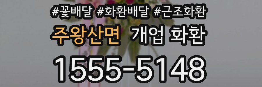 주왕산면 개업 화환