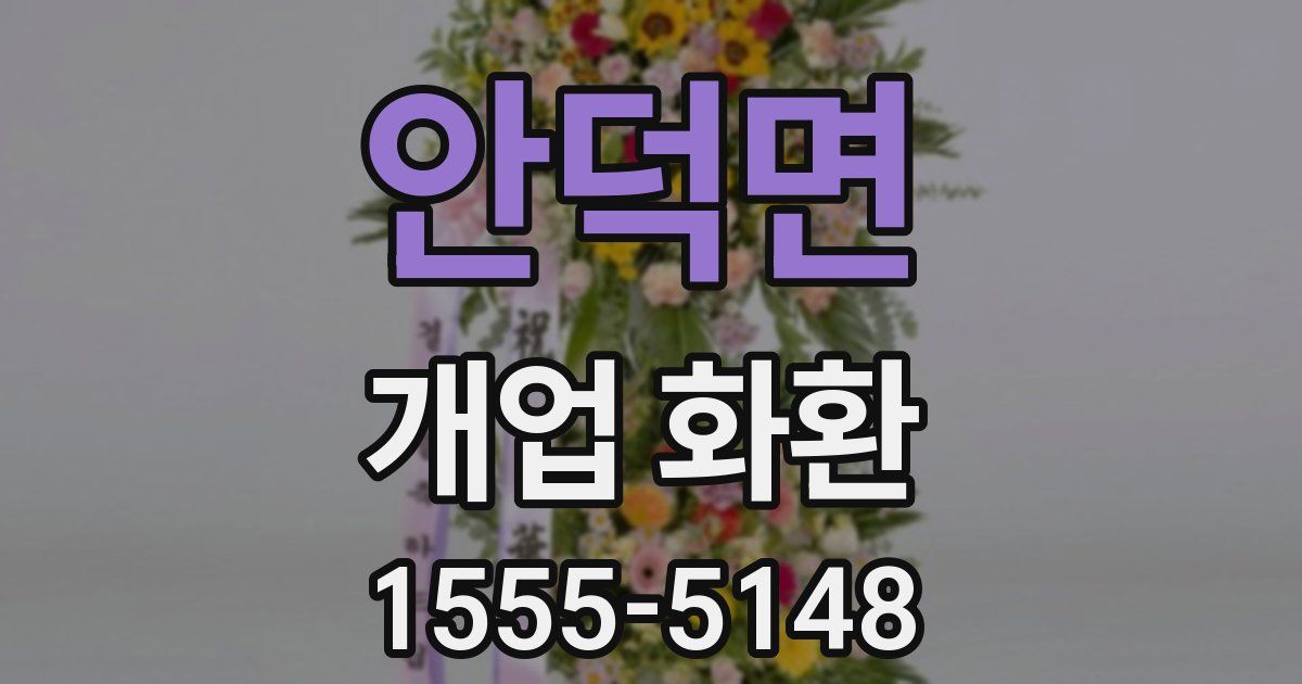 안덕면 개업 화환