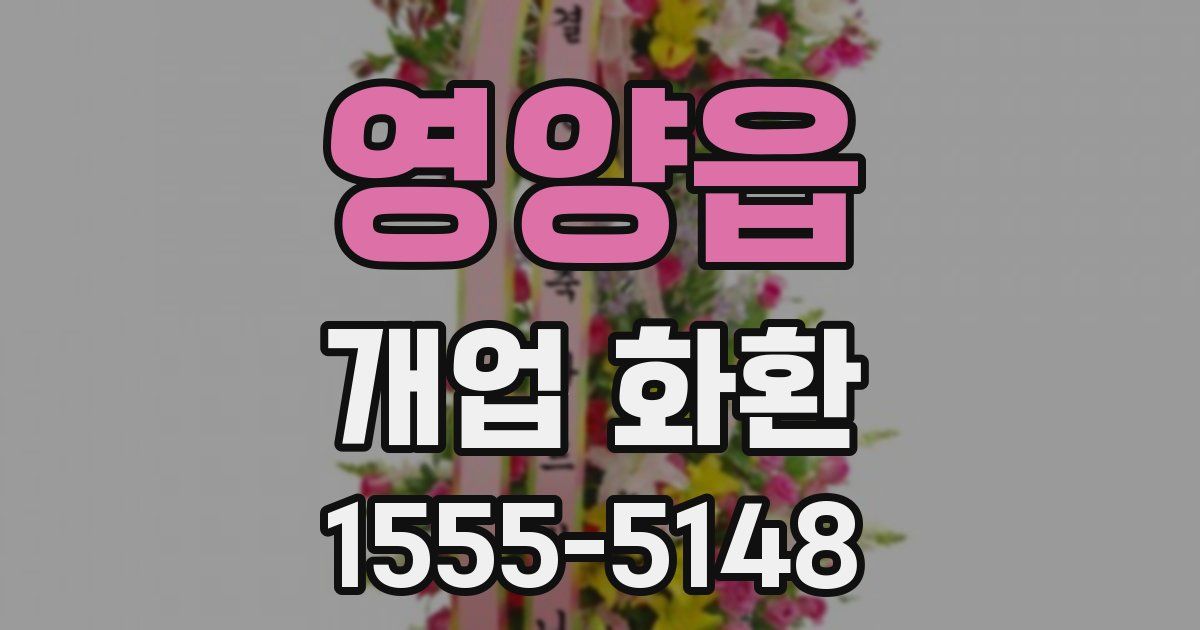 영양읍 개업 화환