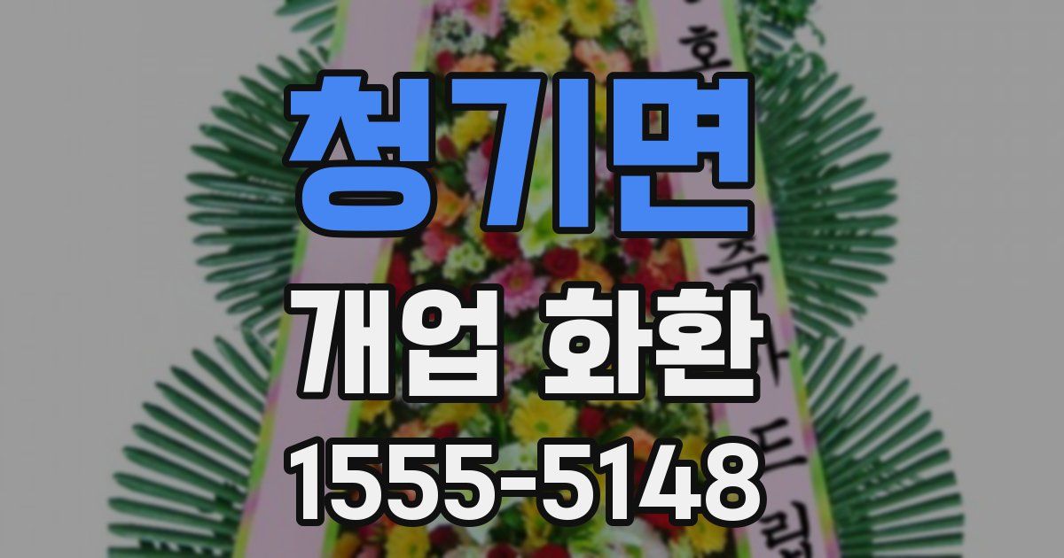 청기면 개업 화환