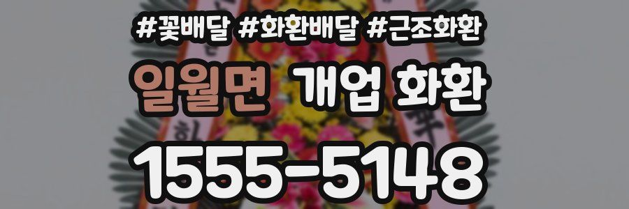 일월면 개업 화환
