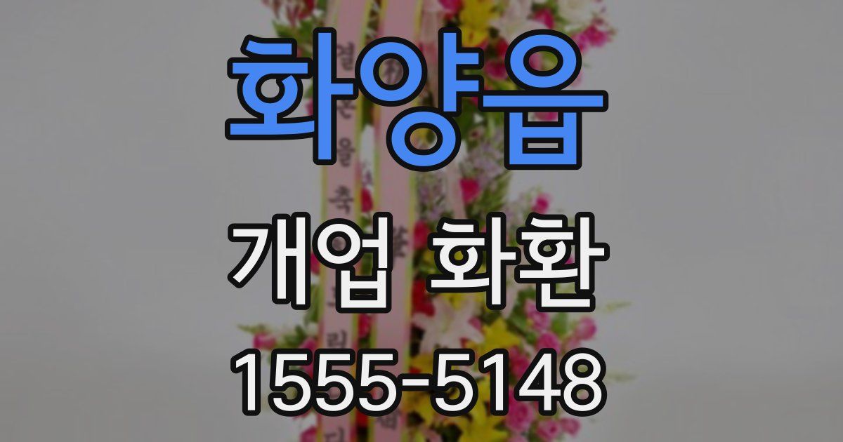 화양읍 개업 화환