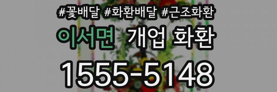 이서면 개업 화환