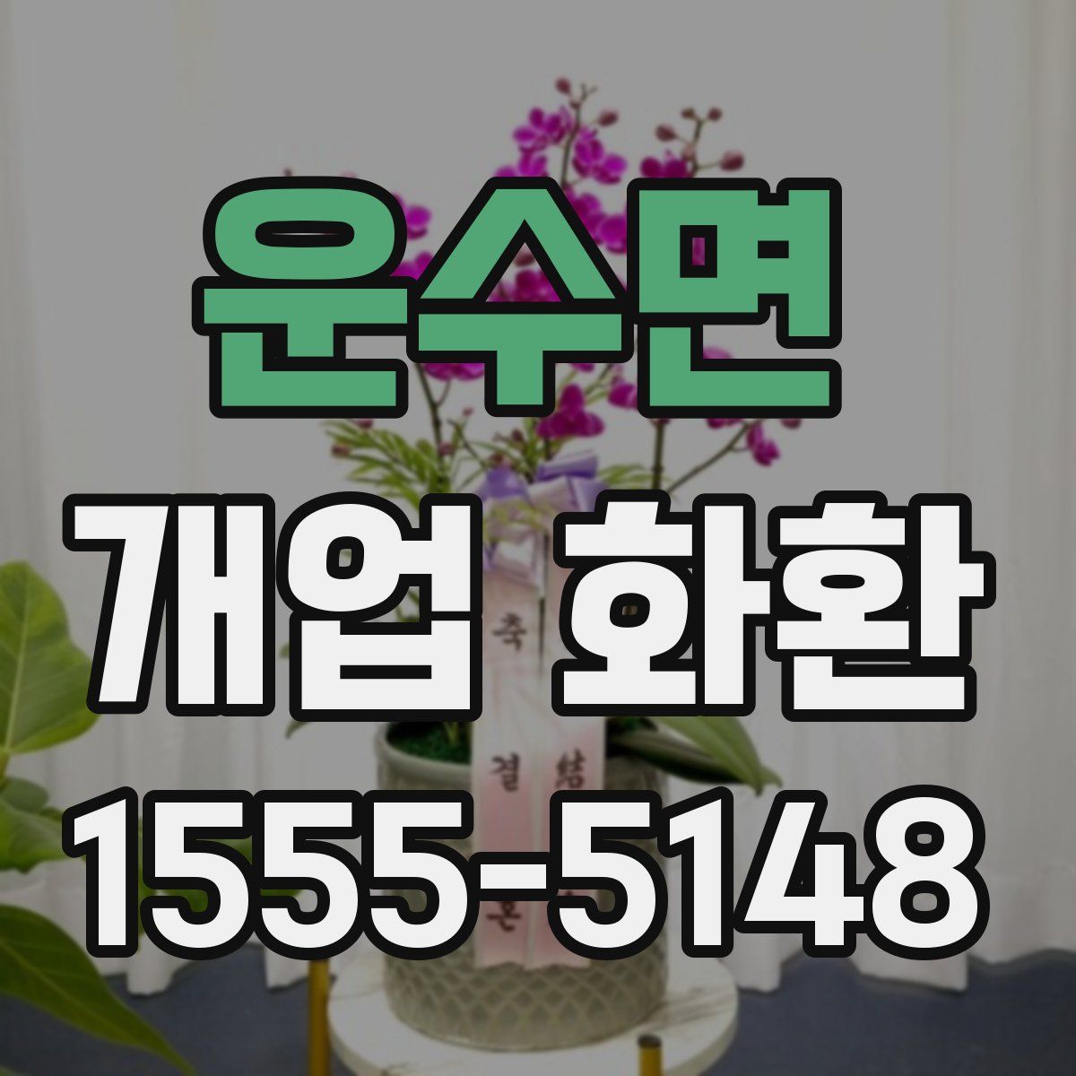 운수면 개업 화환