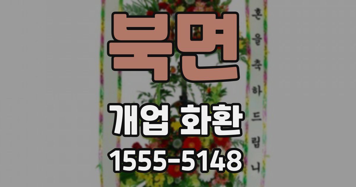 북면 개업 화환