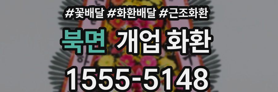 북면 개업 화환